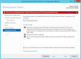 Can Not Promote Server To Domain Controller Because Required Ports Are Already In Use Server Fault