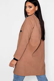 Shop and get ideas of how to wear boohoo wool look boyfriend coat | boohoo camel or find similar products for less. Women S Double Breasted Wool Look Coat Boohoo Uk