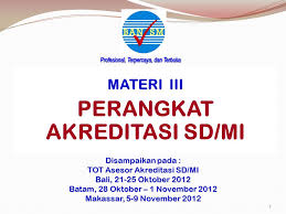 Dari situlah orang tua dapat melihat kualitas dari sekolah tersebut walaupun sebenarnya bisa dinilai dari sisi yang lain seperti sekolah tahfidz, sekolah konservasi hingga sekolah sks. Perangkat Akreditasi Sd Mi Ppt Download