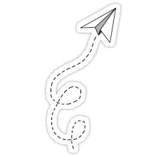 Aesthetic Sticker Black And White Png Paper Airplane Sticker By Mkb1520 Bubble Stickers White Stickers Black And White Stickers