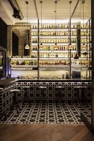 Bisazza Tiles Bar And Lighting Concept By Stones Ans Walls Restaurant Interieurontwerp Restaurant Ontwerp
