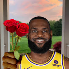 Lebron James Valentines Cardboard