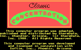 Concentration™ based on the popular tv game show, concentration™ is two games in one: Classic Concentration Play Online Classic Games