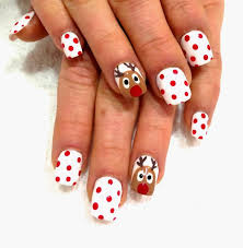 15 Adorable Christmas Nail Arts With Reindeer Cute Christmas Nails Christmas Nail Art Designs Christmas Nail Designs
