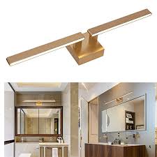 Amazon Com 22w Bathroom Vanity Lights Satin Brass 2700k 1500lm Warm White Linear Led Va Brass Bathroom Lighting Vanity Lighting Modern Bathroom Light Fixtures