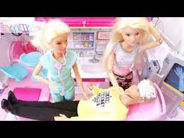 العاب باربي كين في المستشفى وباربي حزينة barbie toys barbie and ken in hospital youtube harajuku style fashion