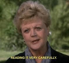 Murder, She Wrote... she wrote.