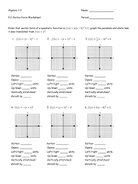 The standard form of a quadratic function is given by. Worksheet Graphing Quadratics From Standard Form Answer Key Fill Online Printable Fillable Blank Pdffiller