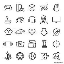 What are the biggest games in each genre? Video Games Icon Set Game Genres And Attributes Linear Design Lines With Editable Stroke Isolated Vector Icons Buy This Stock Vector And Explore Similar Vectors At Adobe Stock Adobe Stock