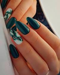 Emerald is a jewel tone green jelly nail polish with sparkling holographic flakes. Winter Nail Art Emerald Nails Green Nail Designs Green Nails