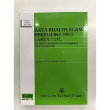 Akta ini dikaitkan dengan perkara mencegah. Akta Kualiti Alam Sekeliling 1974 Akta 127 Peraturan2 Kaedah2 Perintah2 Shopee Malaysia