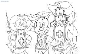 Mickey and friends coloring pages. Mickey Mouse Coloring Pages 100 Printable Coloring Pages