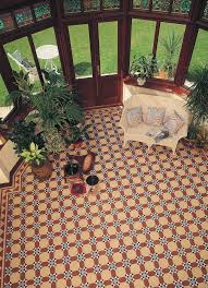 Victorian Floor Tiles Inverlochy Pattern In Buff Red Blue Black And White With Byron Bord Victorian Tiles Victorian Interior Design Vintage Interior Design