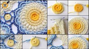 Tig Isi Motif Yapimi Anlatimli Cok Sik Orgu Motif Yapimi Anlatimli Crochet Crochet Motif Crochet Bedspread