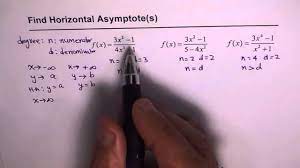 To find the vertical asymptotes, we determine where this function will be undefined by setting the denominator equal to zero this line is a slant asymptote. 9 How To Find Equation Of Horizontal Asymptote Youtube