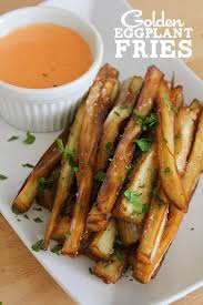Golden Eggplant Fries Recipe Eggplant Recipes Real Food Recipes Recipes