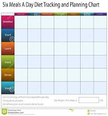 Diet Tracking Chart Stock Vector Illustration Of Background