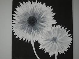 Acrylic Black And White Canvas Painting Pin By Gayle Linch On For The Home Black And White Painting Painting Canvas Painting