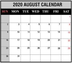 August 2020 Calendar Printable Black And White Download This Free 2020 Monthly Printable Calendar With A Simple Black And White Design Freepri In 2020 Printable Calendar Template August Calendar Fillable Calendar