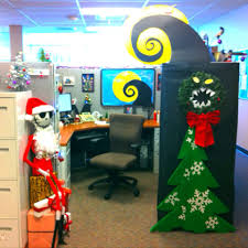 My Nightmare Before Christmas Decorate Cubical Contest Jack Skellingto Office Christmas Decorations Christmas Cubicle Decorations Office Halloween Decorations