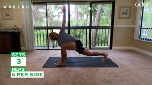 In The Third Video Of Professional Golfer James Nicholas Home Practice Series He Shows Us His Favorite Workout Routine To In 2020 Workout Screwed Up Workout Routine