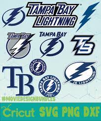 This png file is about lightning ,tampa ,nhl ,logo ,bay. Tampa Bay Lightning Nhl Bundle Logo Svg Png Dxf Movie Design Bundles
