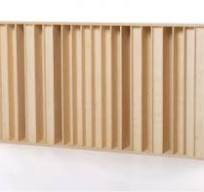 Pannello diffusore acustico di design in legno naturale