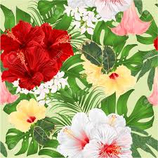 Check spelling or type a new query. Bouquet With Tropical Flowers Floral Arrangement With Beautiful Red White And Yellow Hibiscus Palm Philodendron And Brugmansia Vintage Vector Illustration Editable Hand Draw Royalty Free Cliparts Vectors And Stock Illustration Image 113722049