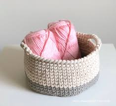 Clean day knit look laundry basket blk. Knit Stitch Basket Free Crochet Pattern Video Tutorials For Stitches Sweet Softies Amigurumi And Crochet