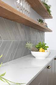 Adding a chevron and herringbone backsplash to the kitchen is one of the hip, cool trends of the year. 62 Tiled Splashbacks You Shouldn T Be Afraid To Use Verity Jayne