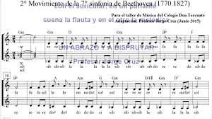 By the mid 1810s beethoven was recognized far and wide as the preeminent living composer. Beethoven 2 Mov De La 7 Sinfonia Arreglo Para Ninos Prof Jorgecruzmusico Youtube