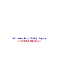 Arteche lor relays provides a high speed and safe power equipment operation. 86 Lockout Relay Wiring Diagram Relay Switch