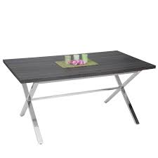 Esstisch beine edelstahl awesome edelstahl holz tisch medium size. Esszimmertisch Tisch Esstisch Edelstahl 3d Struktur 160x90cm Dunkle Eiche Optik Swisshandel24 Wir Verschonern Ihr Zuhause