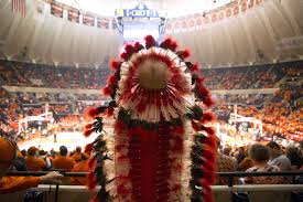 Its intended purpose is a basketball venue for my university of illinois fighting illini, but it can be reconfigured to support hockey (click the 'hockey' tab) and other large events. Chief Illiniwek Protesters And Supporters Turn Out For Illinois Final Home Basketball Game Chicago Tribune