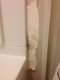 Water damage behind shower wall. Repair Caulk Grout And Drywall In A Weekend Checking In With Chelsea Bathroom Repair Mold In Bathroom Drywall Repair