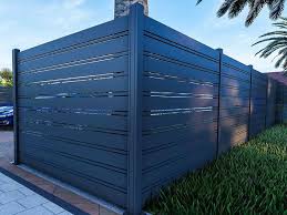 Fence slats are flat tubular plastic extrusions which are inserted into any type of chain link fencing to add beauty and privacy to both sides of fence. Aluminum Horizontal Slat Fence Aluminum Horizontal Slat Fencing