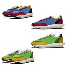 2019 New Unisex Design Sneakers Sacai Ldv Waffle Daybreak Running Shoes Luxury Trainers With Box Green Gusto Varsity Blue Size 36 45 Womens Running