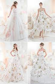Pin By Candy Ha On Wedding Floral Print Wedding Dress Dream Wedding Dresses Ball Gowns