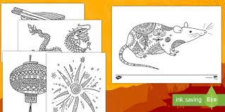 It would make a fun writing activity too, and whoever gets the finished card will appreciate the. Chinese New Year Mindfulness Colouring Sheets Teacher Made