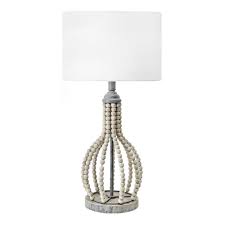Shop wayfair for all the best bohemian desk lamps. Nuloom Valley 25 In Light Gray Bohemian Table Lamp With Shade Mlt06aa The Home Depot