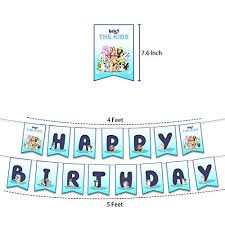 If you are looking to sort out all your bluey party decorations and items in one go however, please check out our full. Bluey Birthday Party Supplies Bluey Themed Birthday Party Decorations Set Includes Happy Birthday Banner Cake Topper Birthday Balloons For Kids Birthday Decorations Pricepulse