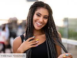 Coiffure n°13 ] coiffure d'été #4 waterfall braid ou tresse. Box Braids Tout Sur Cette Tendance Coiffure A Tresses Femme Actuelle Le Mag