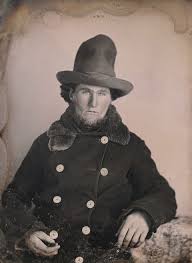 Portrait Of A Woman With A Man At A Casement Analysis Go For Gold Vintage Portraits Of California Prospectors In Pictures Vintage Portraits Gold Rush Going For Gold