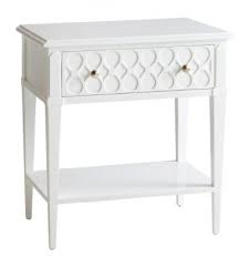 Jule white 3 drawer bedside table. Bedside Cabinet Elegant White Single Drawer Jemden Interiors