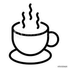 Morning Hot Coffee Cup Icon Outline Morning Hot Coffee Cup Vector Icon For Web Design Isolated On White Background Ad Coffee Cup Icon Hot Coffee Coffee Cups