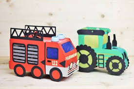 Laternen Feuerwehrauto Basteln Kinder Feuerwehr Laternen Basteln