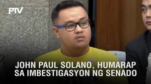 John Paul Solano, humarap sa imbestigasyon ng Senado