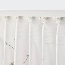 The curtains lower the general light level and provide privacy by preventing people outside from seeing directly into the room. Rodlonn Curtains 1 Pair White Flower 145x300 Cm Ikea