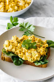 Curried Egg Salad Takes A Flavorful Spiced Spin On This Classic Dish It S The Perfect Combination Of Creamy And Crun Curry Egg Salad Classic Dishes Egg Salad