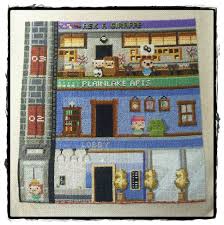 Tiny Tower Cross Stitch 3 Floors Via Etsy With Images Tiny Tower Cross Stitch Geeky Cross Stitch